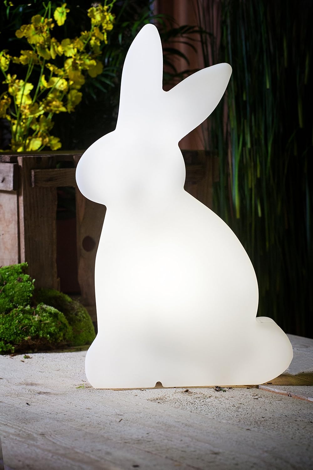 8 seasons design Coniglio Luminoso 50cm, Bianco - immagine 3