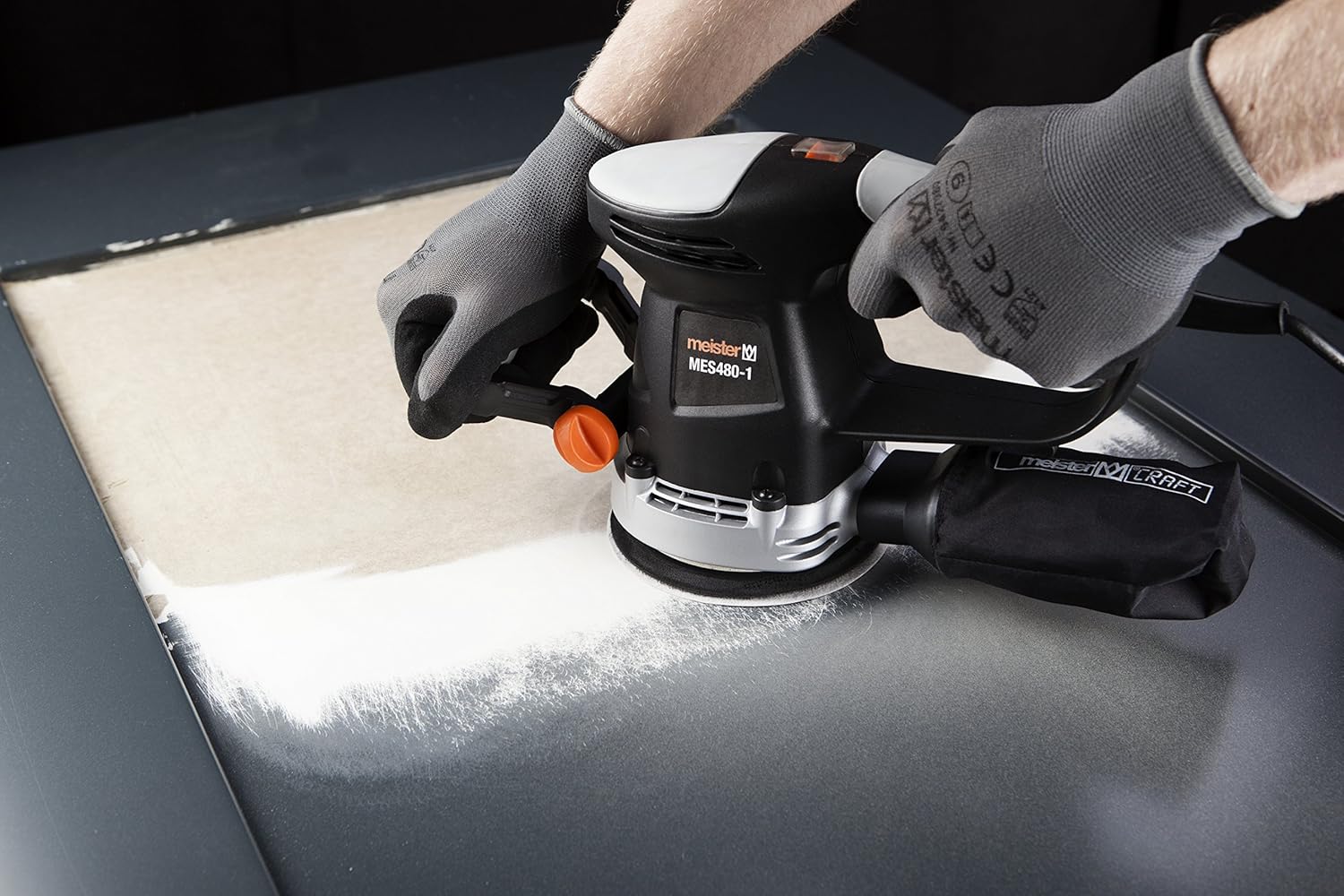 Meister, Levigatrice orbitale, 480 W, MES480-1, 5457200 - immagine 3