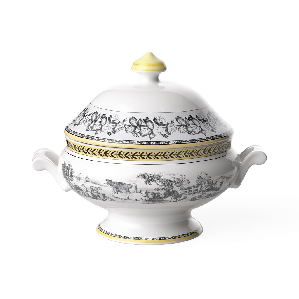 Villeroy & Boch Audun Ferme Scodella con Coperchio 2, Porcellana Premium