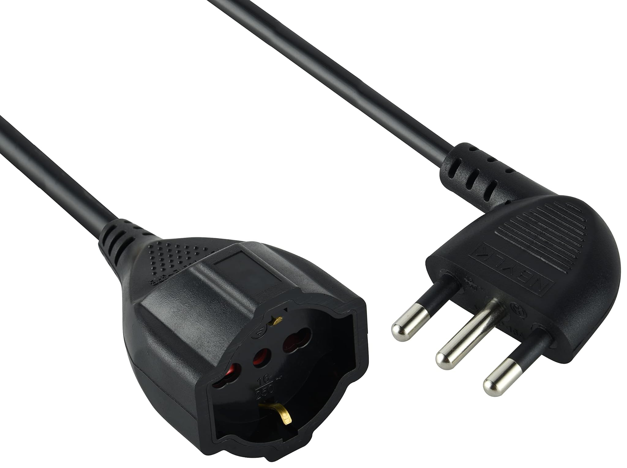 Electraline 46109 Prolunga 5 mt 16A - Nero