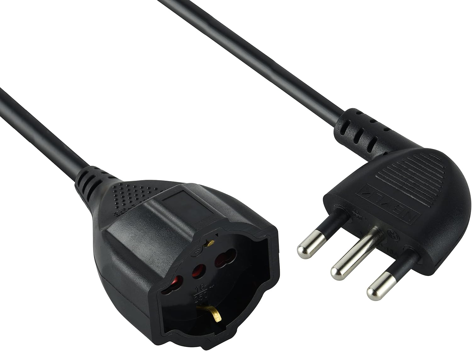 Electraline 46109 Prolunga 5 mt 16A - Nero - immagine 1