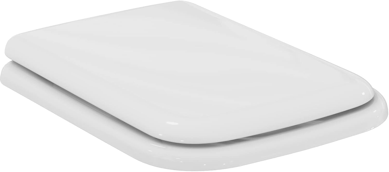 Ideal Standard - Tonca, Sedile completo copri WC, Rettangolare, Bianco