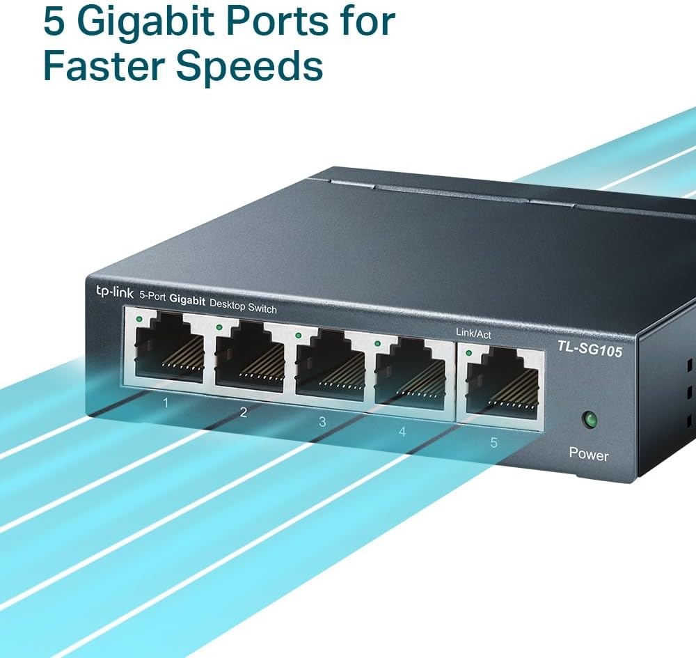 Tp-link TL-SG105 Switch 5 Porte Gigabit - immagine 9