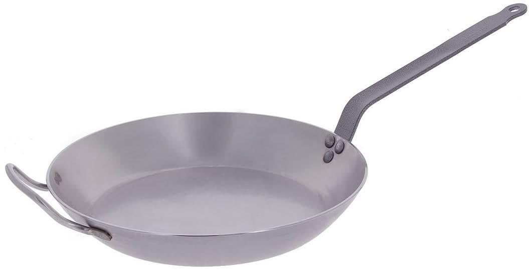 De Buyer - Padella tonda da frittura, Acciaio inossidabile , Diametro: 36 cm