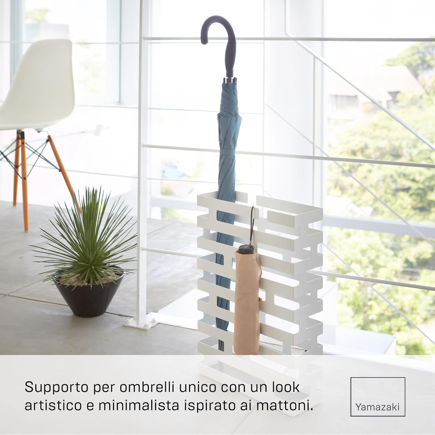 Brick - Portaombrelli L, bianco, Large - immagine 3