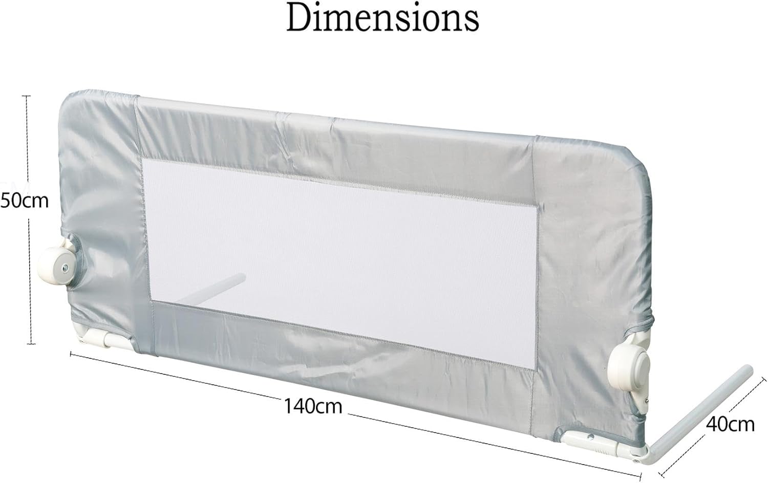 Safetots Sponda per Letti 140x50cm, Bianca - immagine 3