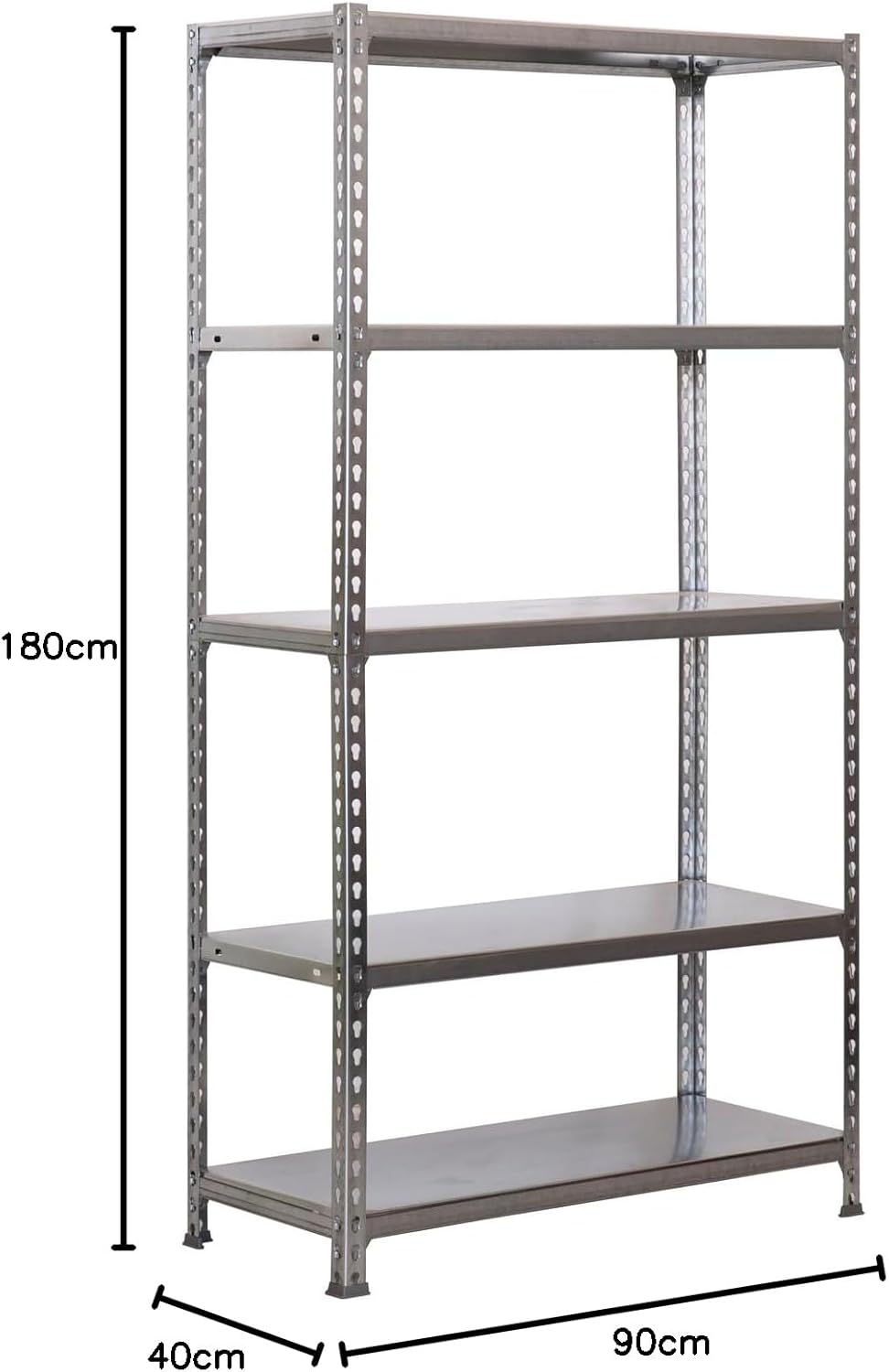 Simon Rack Scaffale Metallo Garage 5 Ripiani 180x90x40cm - immagine 3