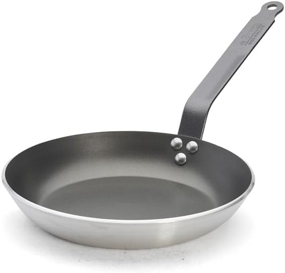 De Buyer 8180.26 - Padella tonda antiaderente in alluminio, 26 cm