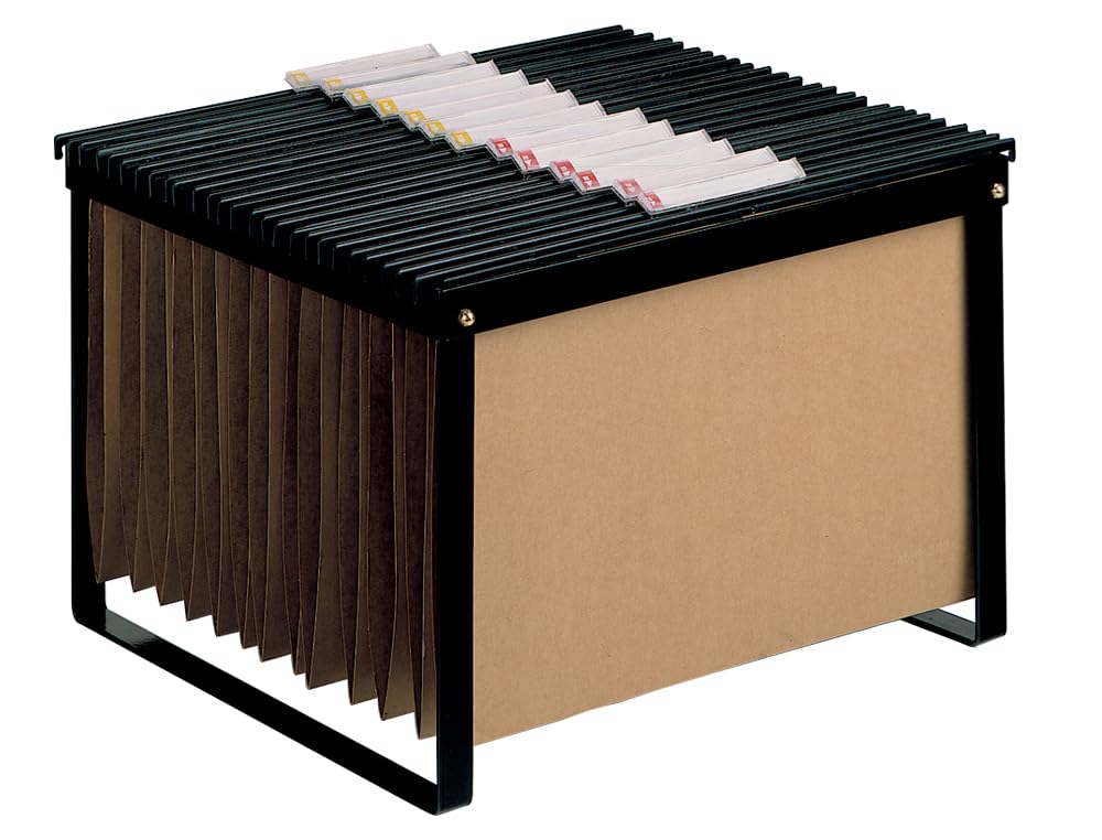 Q-Connect - Supporto per cartelle sospese, colore: nero 65 x 39 x 54 cm Nero