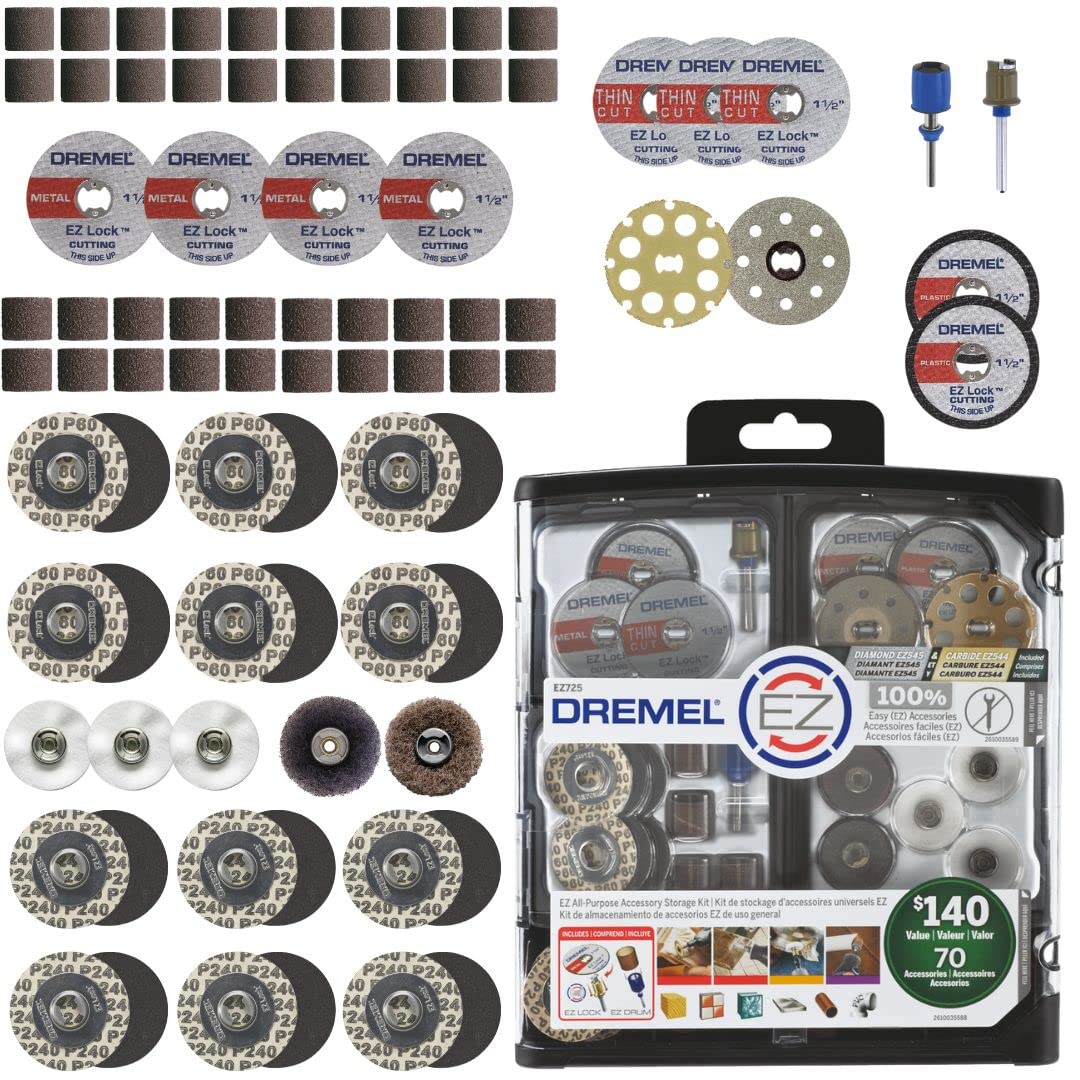 Dremel EZ725 all-purpose Accessory Storage kit, 70-piece