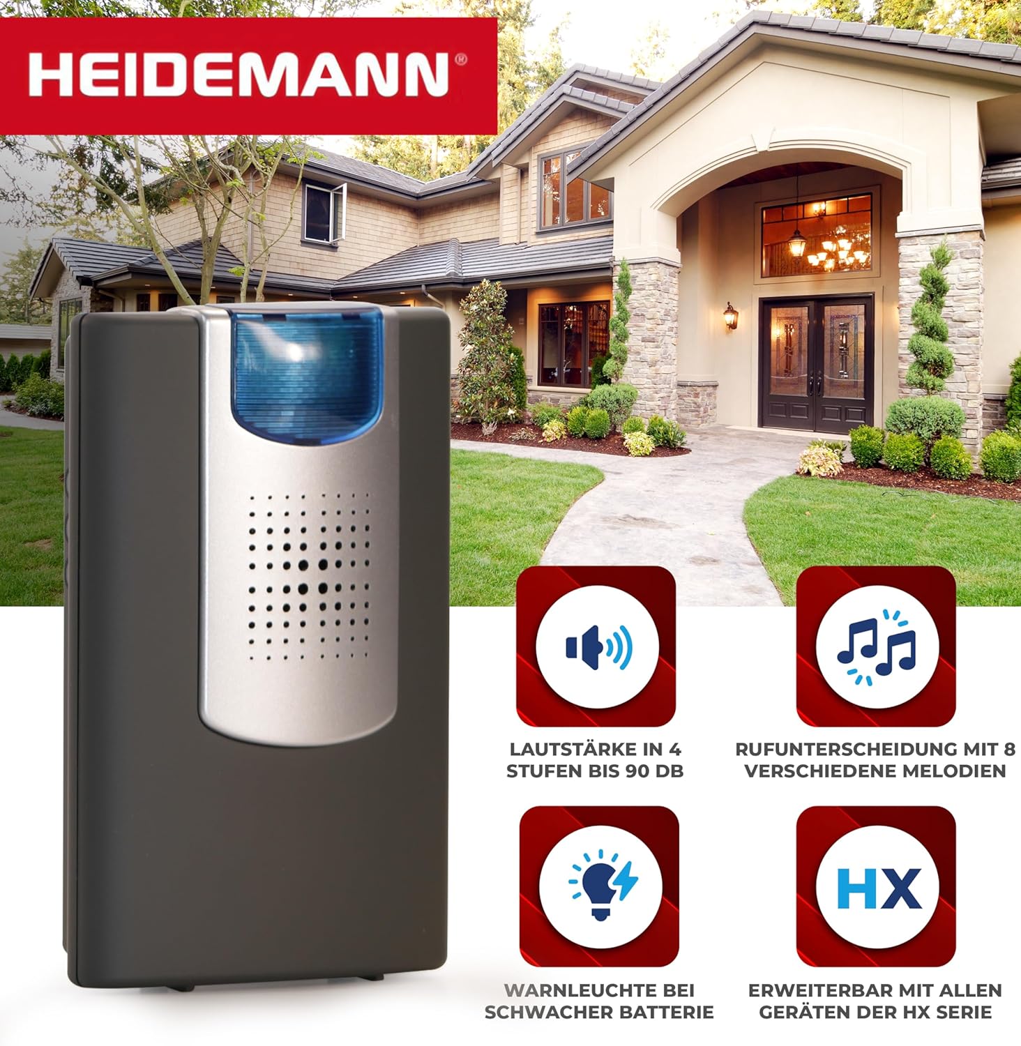 Heidemann HX Action - Campanello Senza Fili 150m - immagine 4