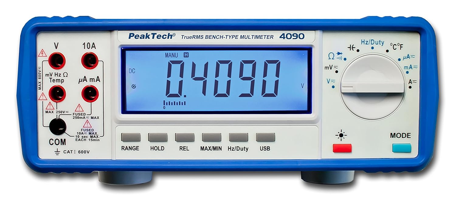 Peaktech 4090 - Multimetro Digitale da Banco TRMS - immagine 2