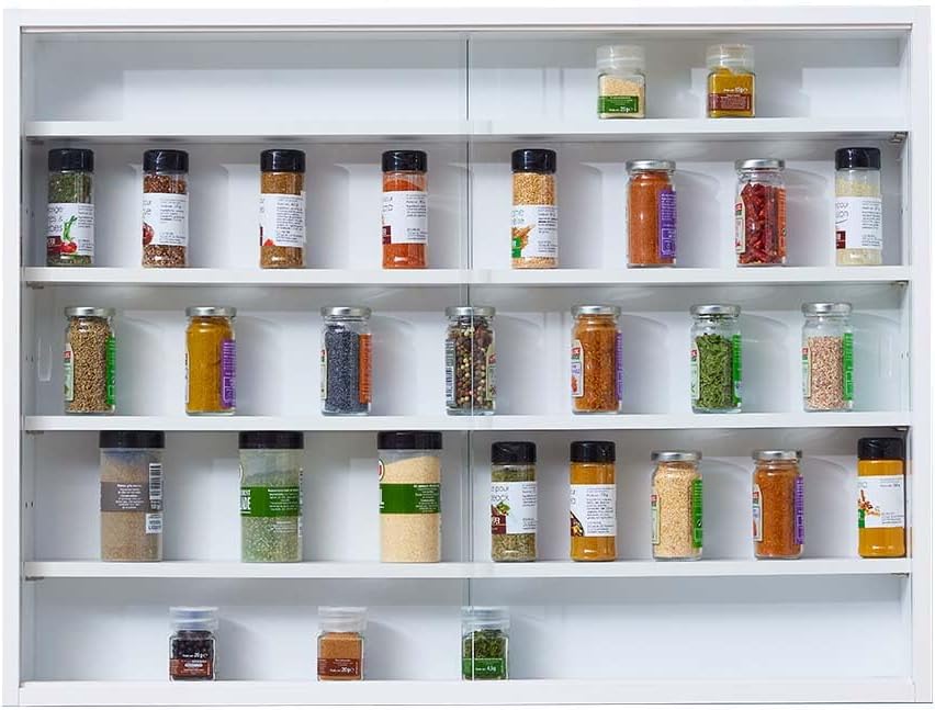 Inter Link Espositore da Parete 4 Ripiani, Bianco - immagine 5