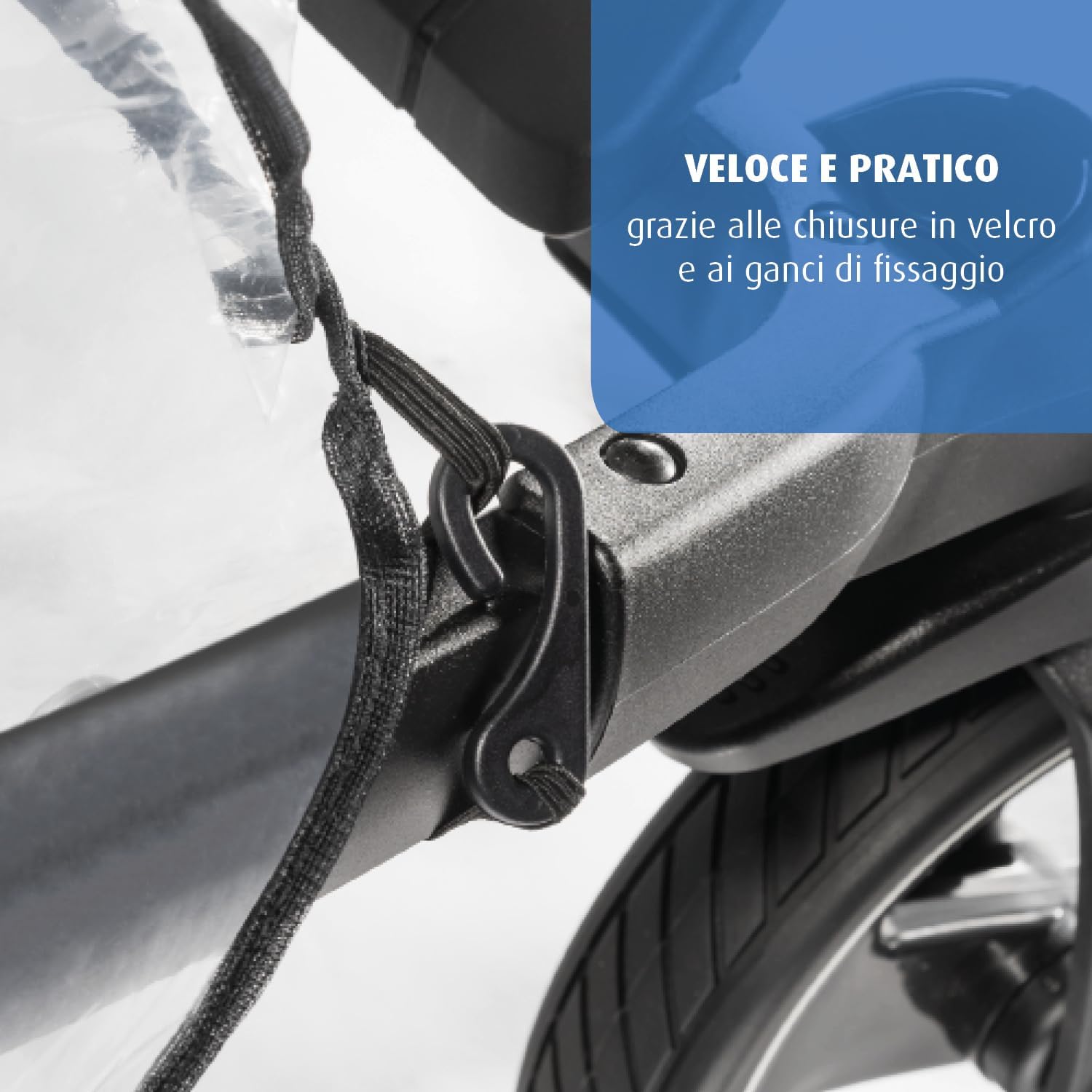 Reer PEVA - Parapioggia per Passeggini Gemellari - immagine 5