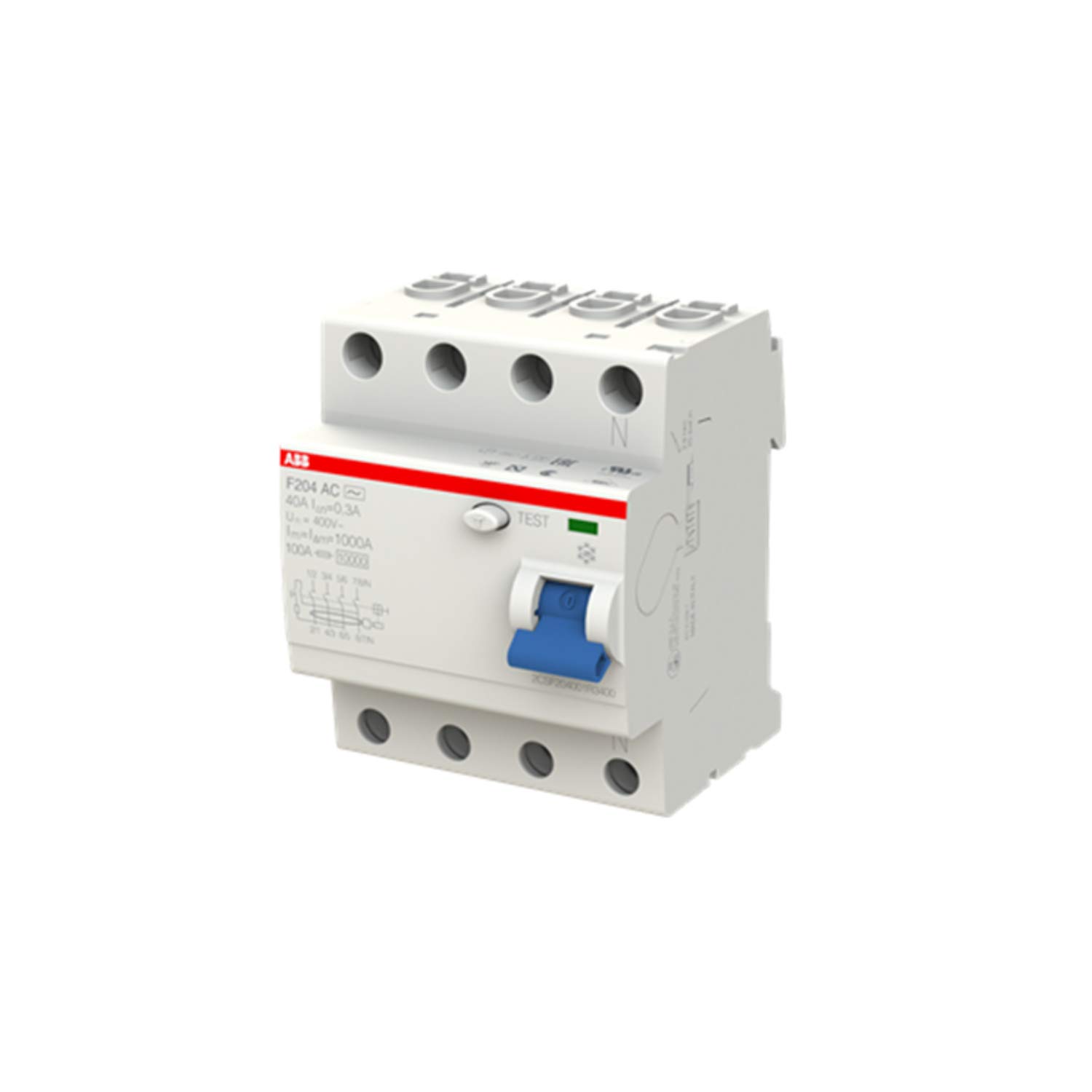 ABB F204 AC 40A 300MA INTERR.DIFFERENZ. PURO 4P