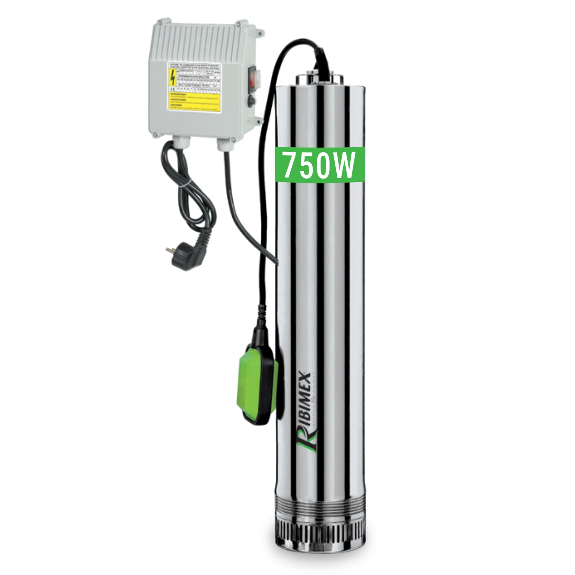 Pompa sommersa per pozzi 4 turbine 750W