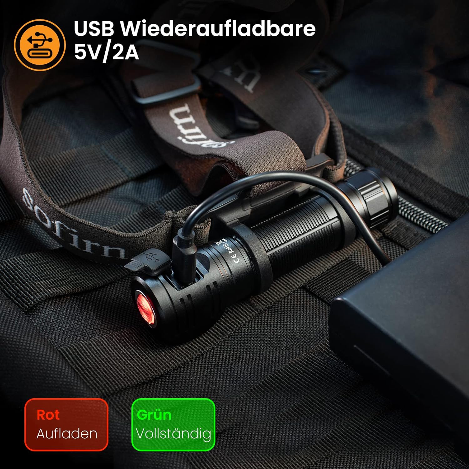 sofirn Lampada Frontale HS40 2000 Lumen Ricaricabile - immagine 5