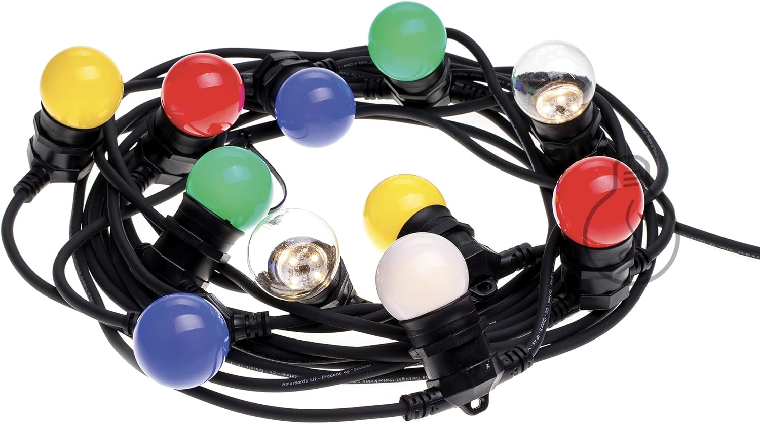 Amarcords Catenaria Luminosa Nera Esterno 12,5m - immagine 2