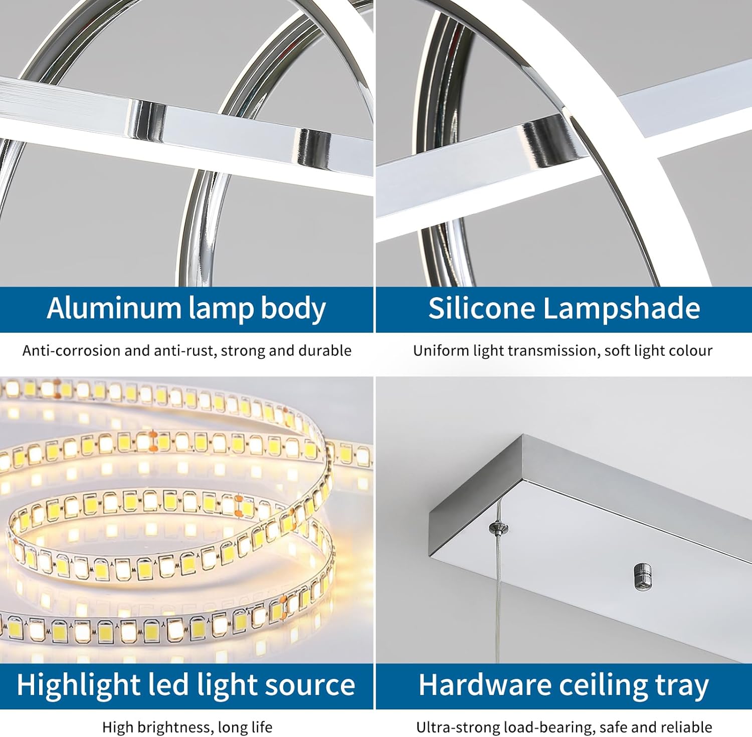 Mikeru Illuminazione a Sospensione a Spirale 120cm - immagine 3