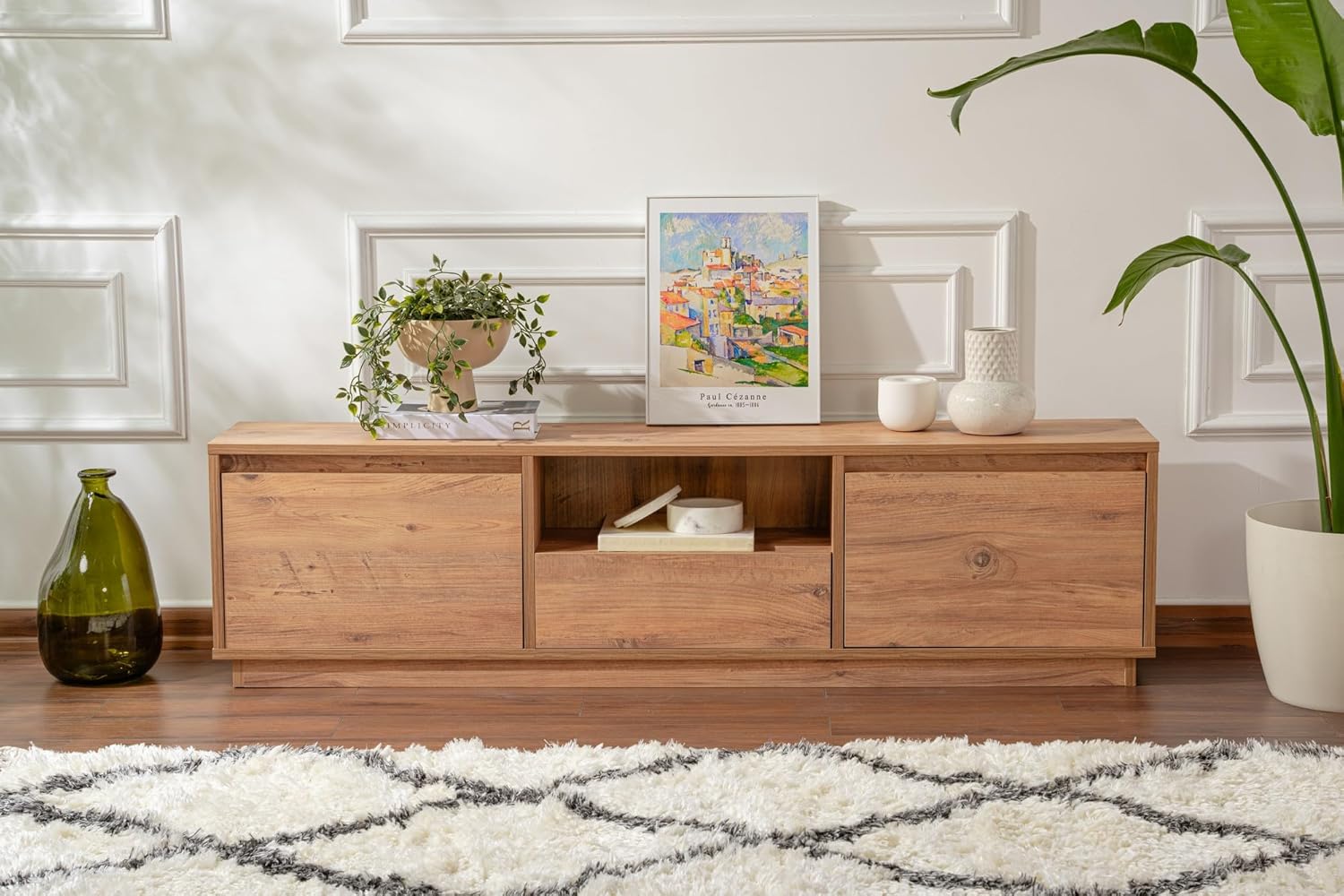 Hanah Home Supporto per TV, melammina, Pino Atlantic, Taglia Unica - immagine 3