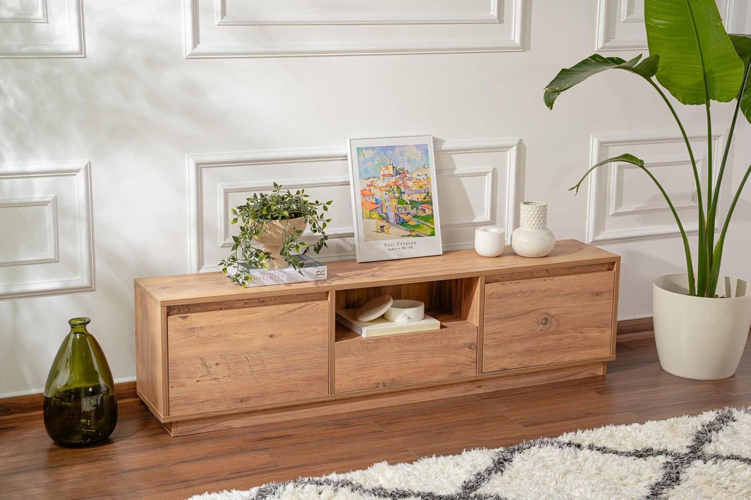 Hanah Home Supporto per TV, melammina, Pino Atlantic, Taglia Unica - immagine 4