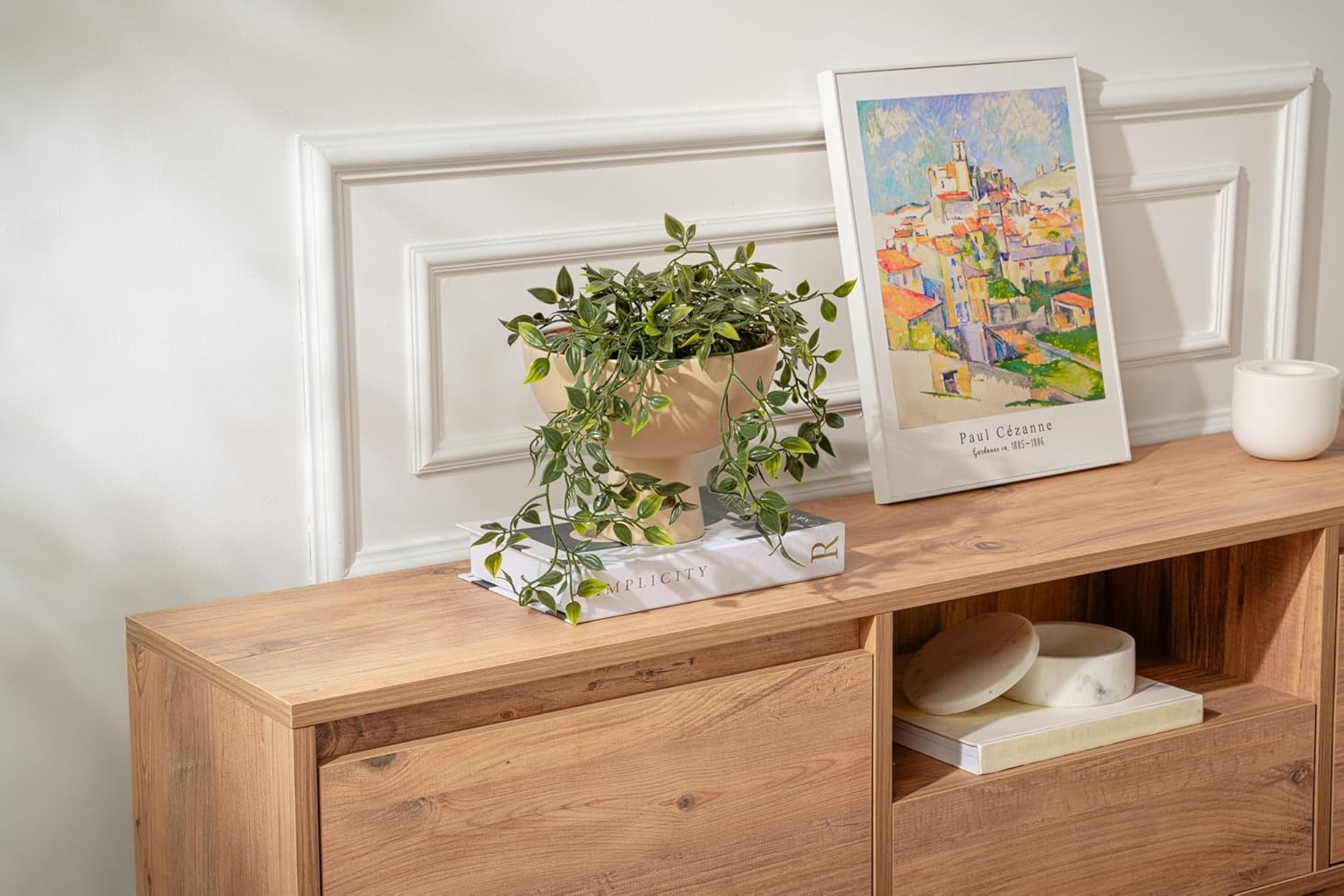 Hanah Home Supporto per TV, melammina, Pino Atlantic, Taglia Unica - immagine 5