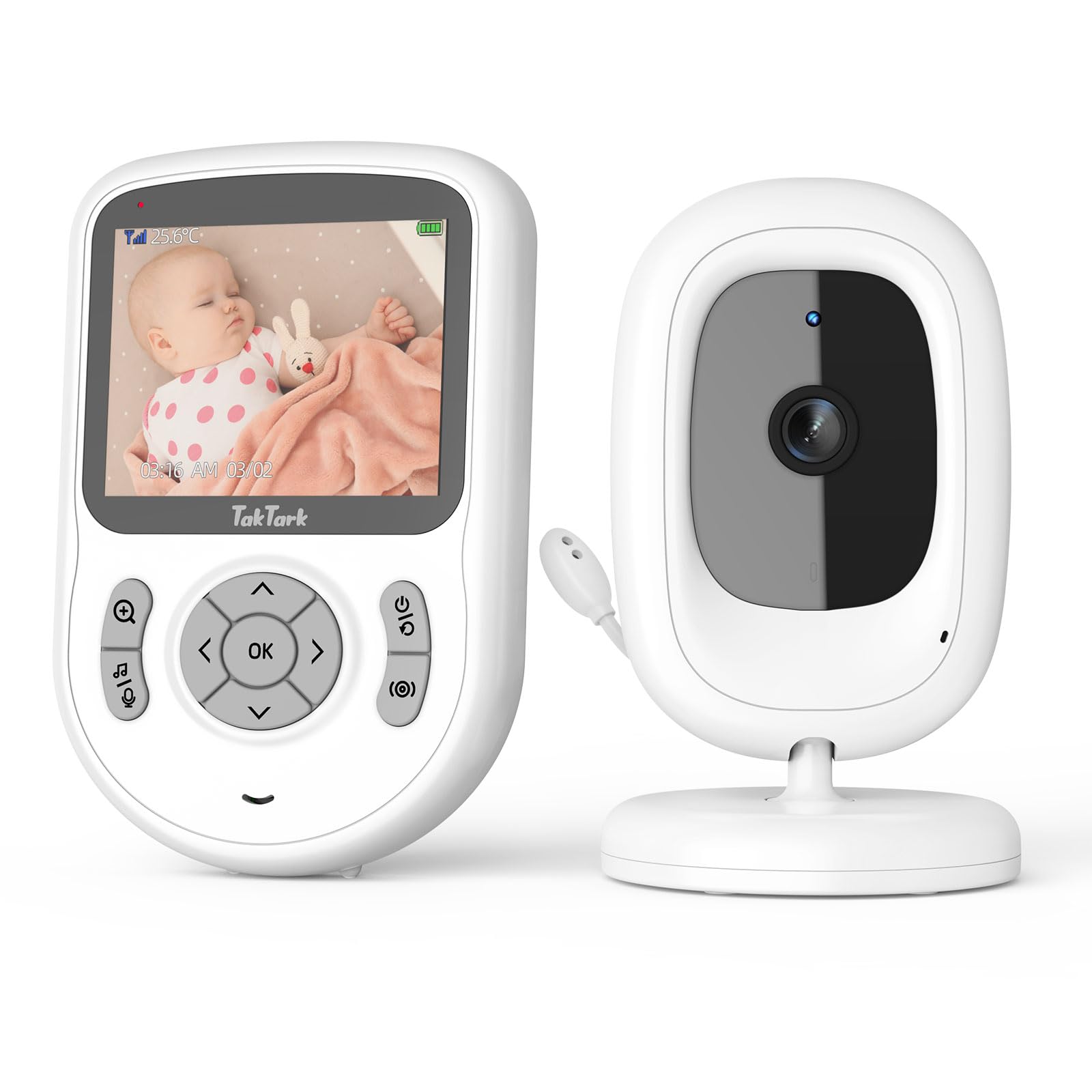 Taktark Baby Monitor Video e Audio 2.8'' 720p IPS
