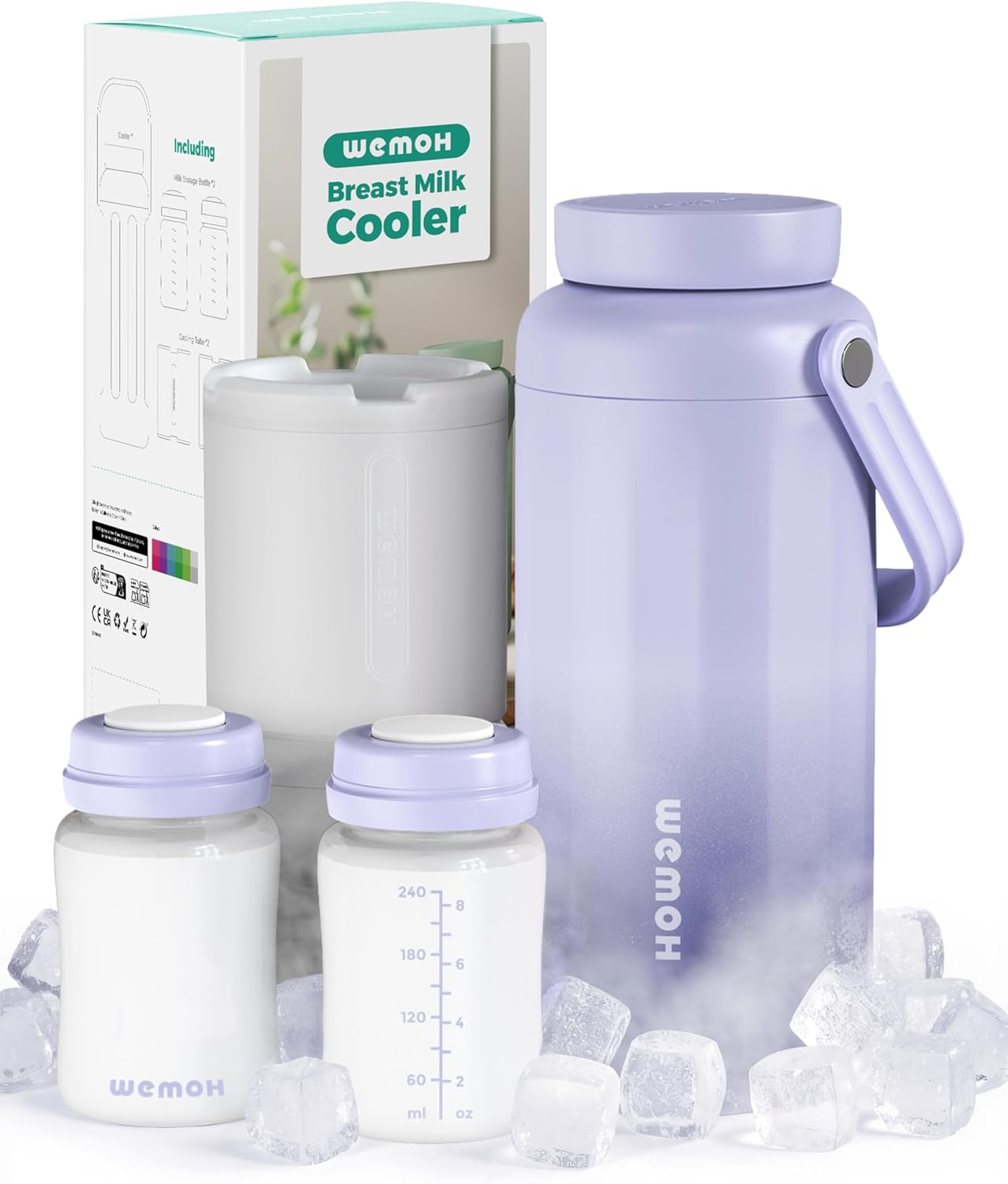 Raffreddatore portatile per latte materno per esterni, verde (Viola) - immagine 1