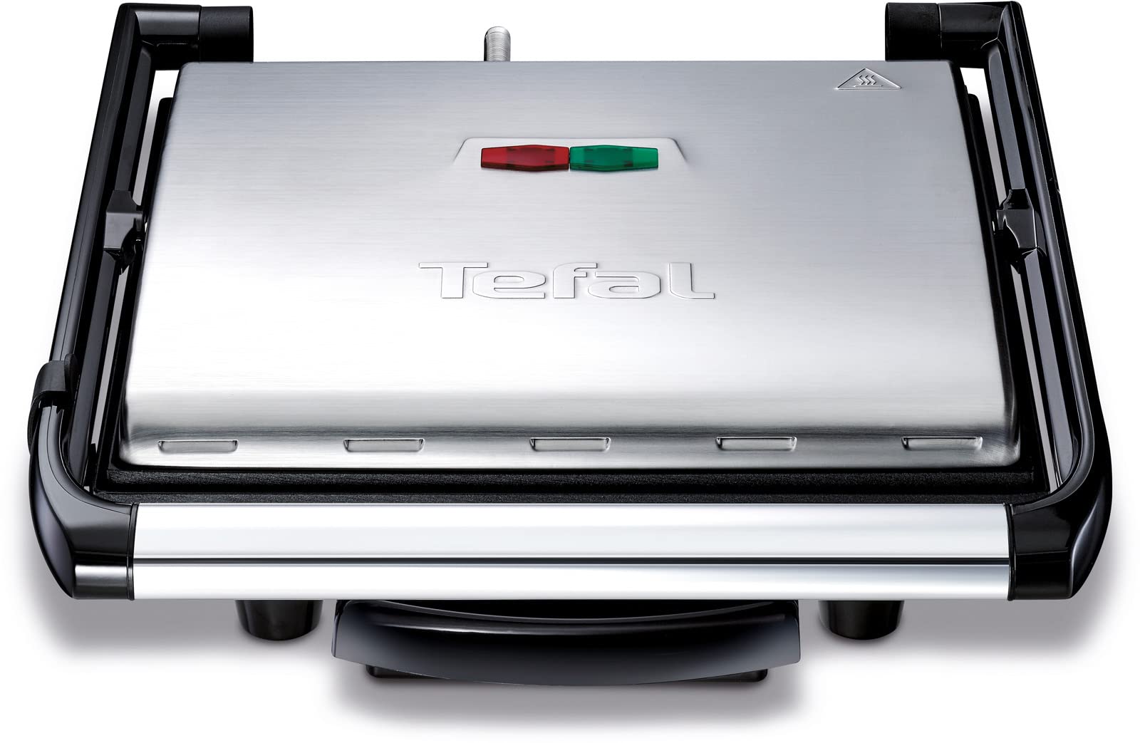Tefal GC241D12 Grill Carne e Panini 2000W, Nero/Argento