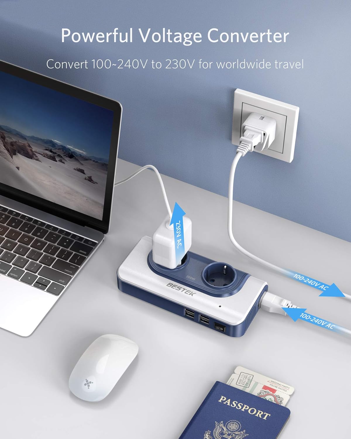 Bestek 200W Convertitore di Tensione Universale - immagine 2