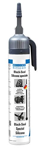 WEICON Black-Seal, Adesivo siliconico/sigillante, 200 ml Presspack, nero/grigio