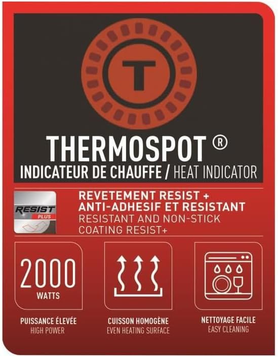 Tefal CB660301 - Piastra Antiaderente 2000W - immagine 2