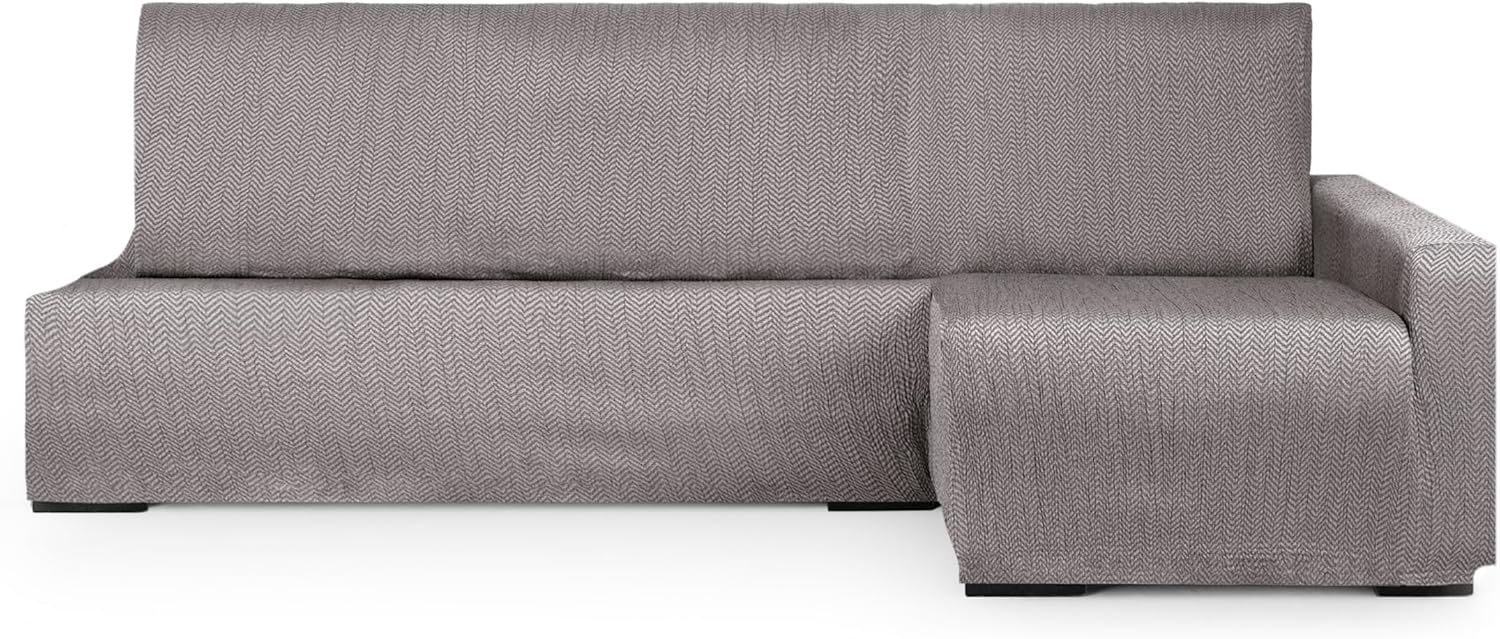 Eysa Copridivano per Chaise Longue Letto, Grigio - immagine 1