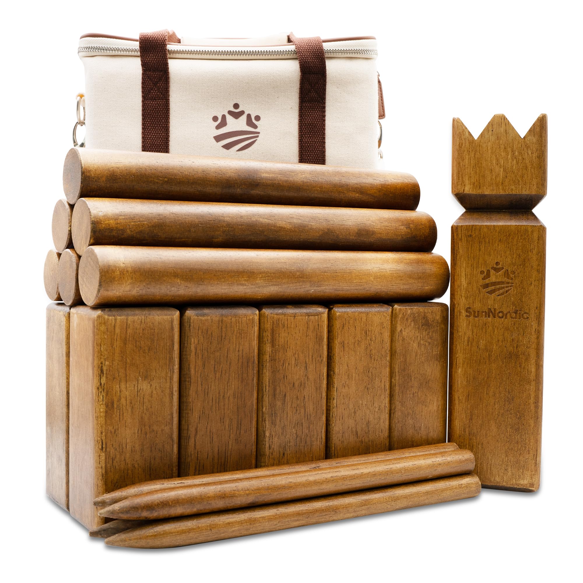 SunNordic Kubb - Gioco di Lancio Vichingo in Legno