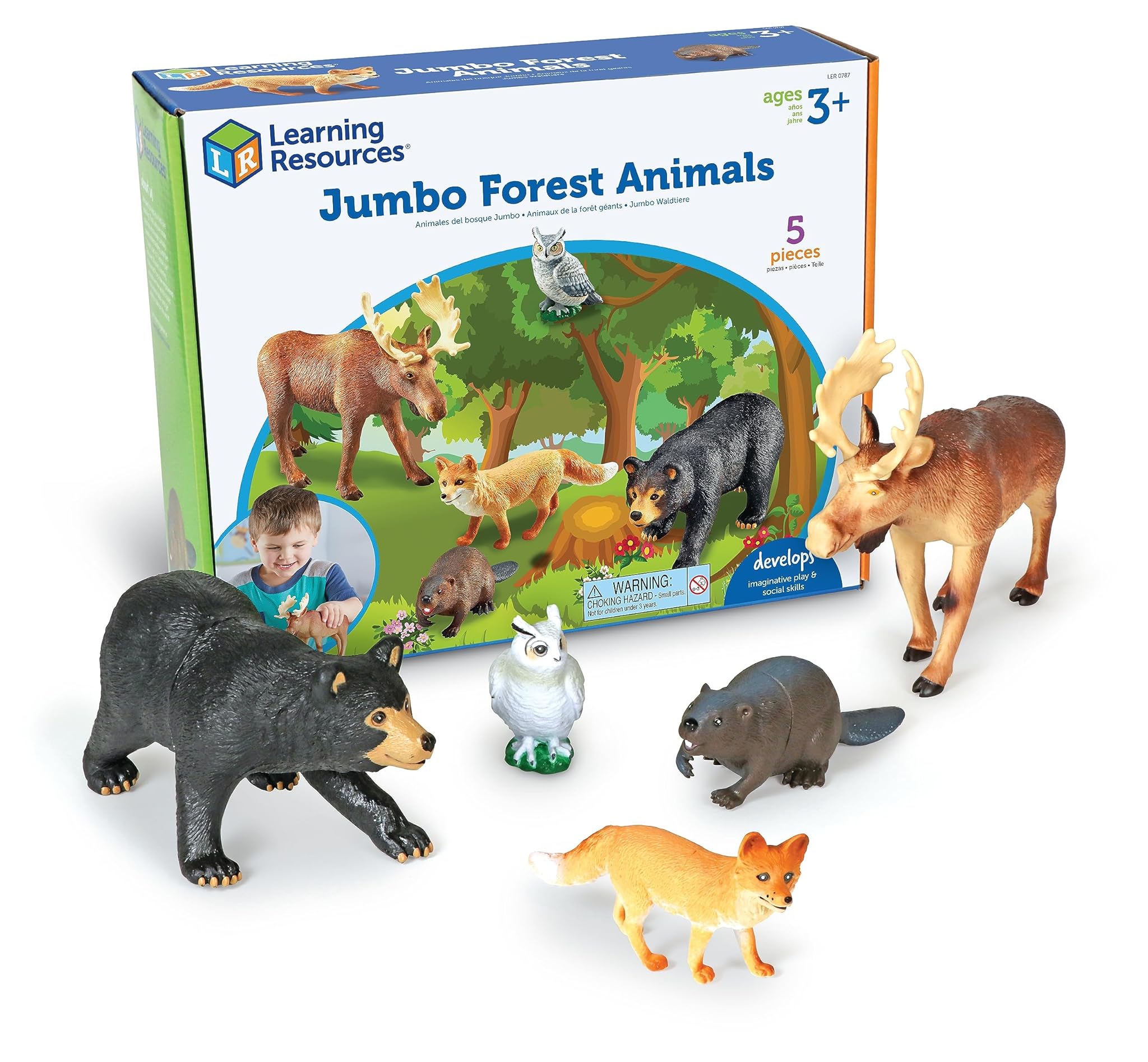 Learning Resources Animali della foresta jumbo
