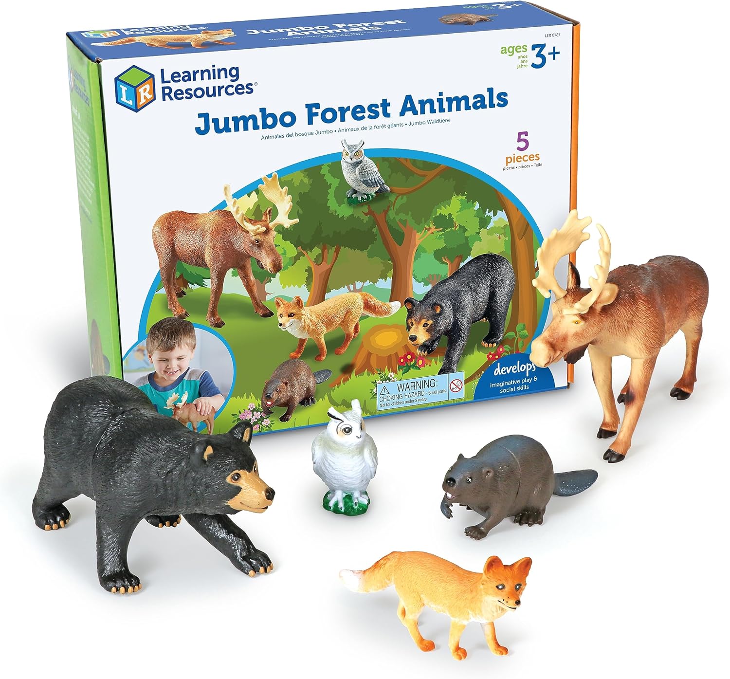 Learning Resources Animali della foresta jumbo - immagine 1