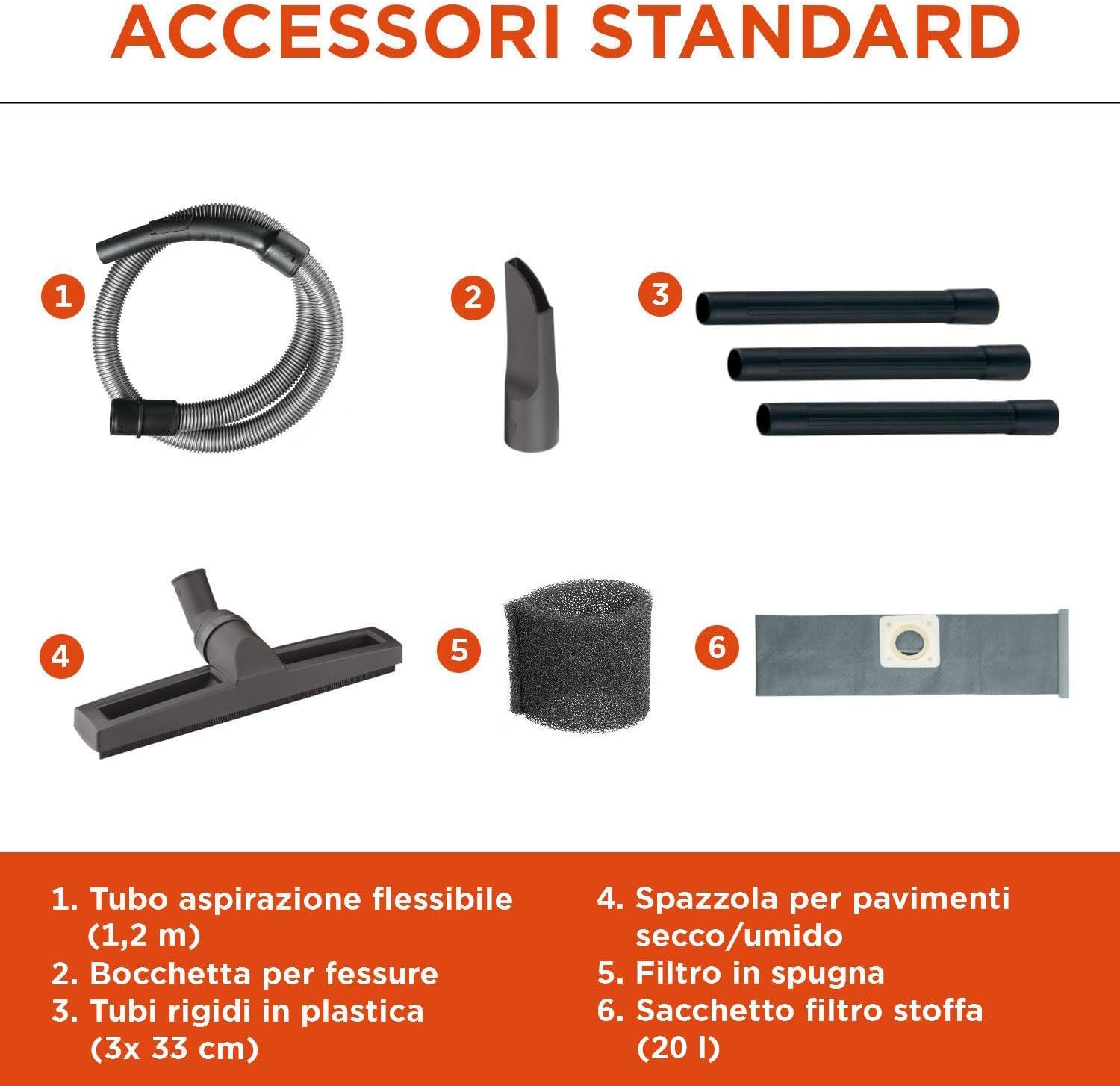Black+decker Aspiratore Solidi e Liquidi BXVC20XE - immagine 3