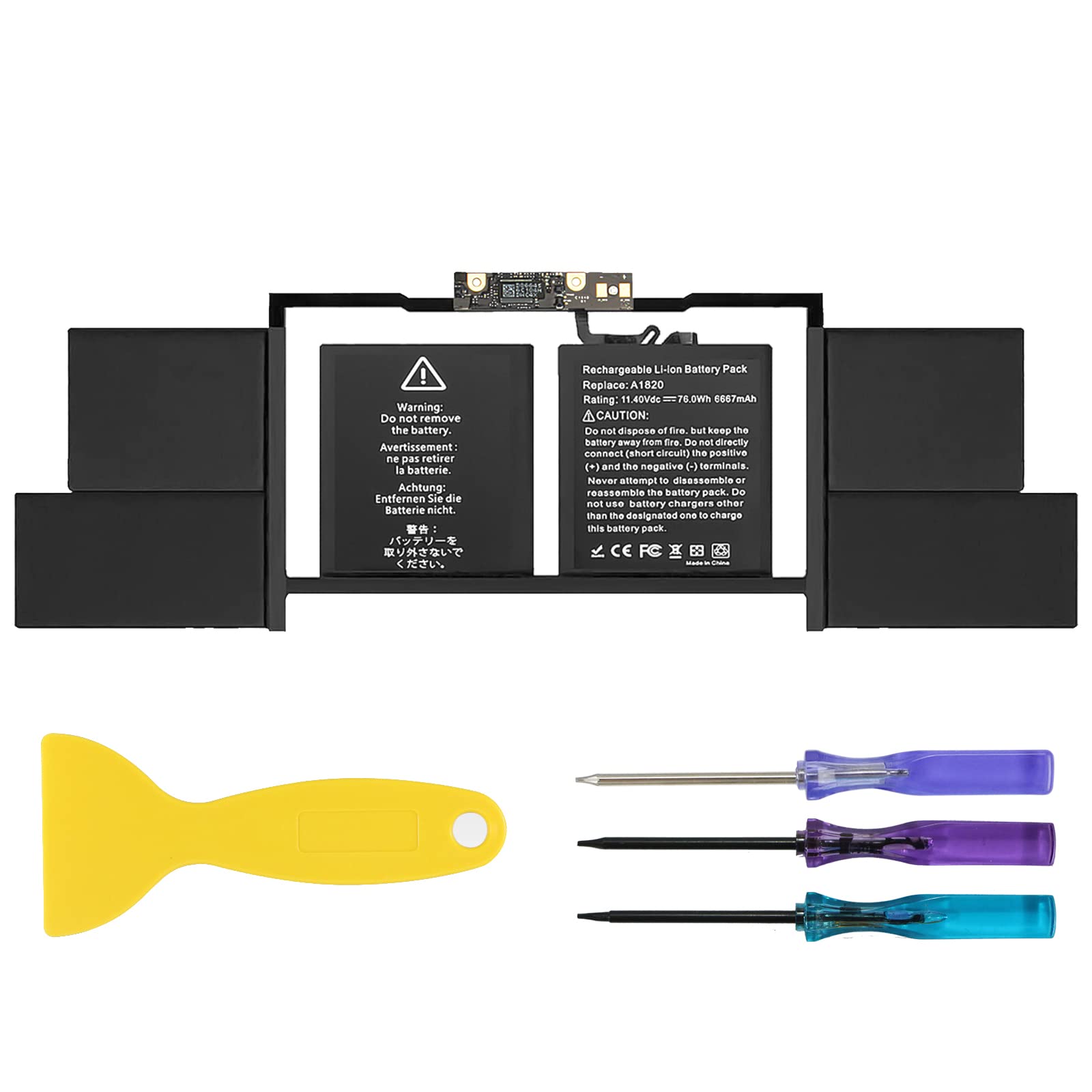 Antiee A1707 A1820 Batteria per MacBook PRO 15" (2016-2017)