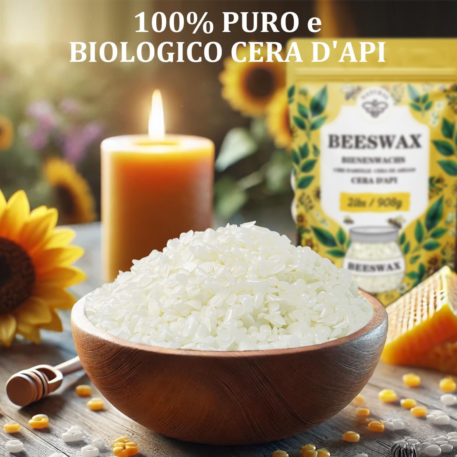 Cera D'api Bianca Biologica 4.5KG - immagine 3