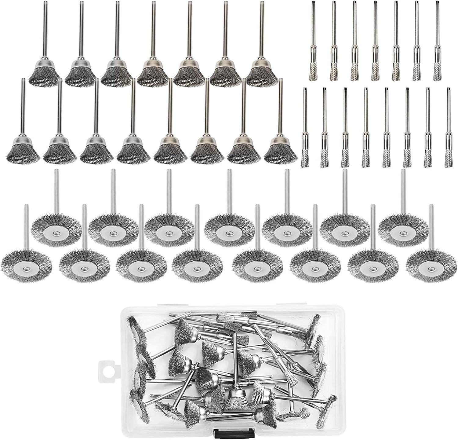 Spazzole Metalliche per Trapano 45 Pezzi - immagine 4