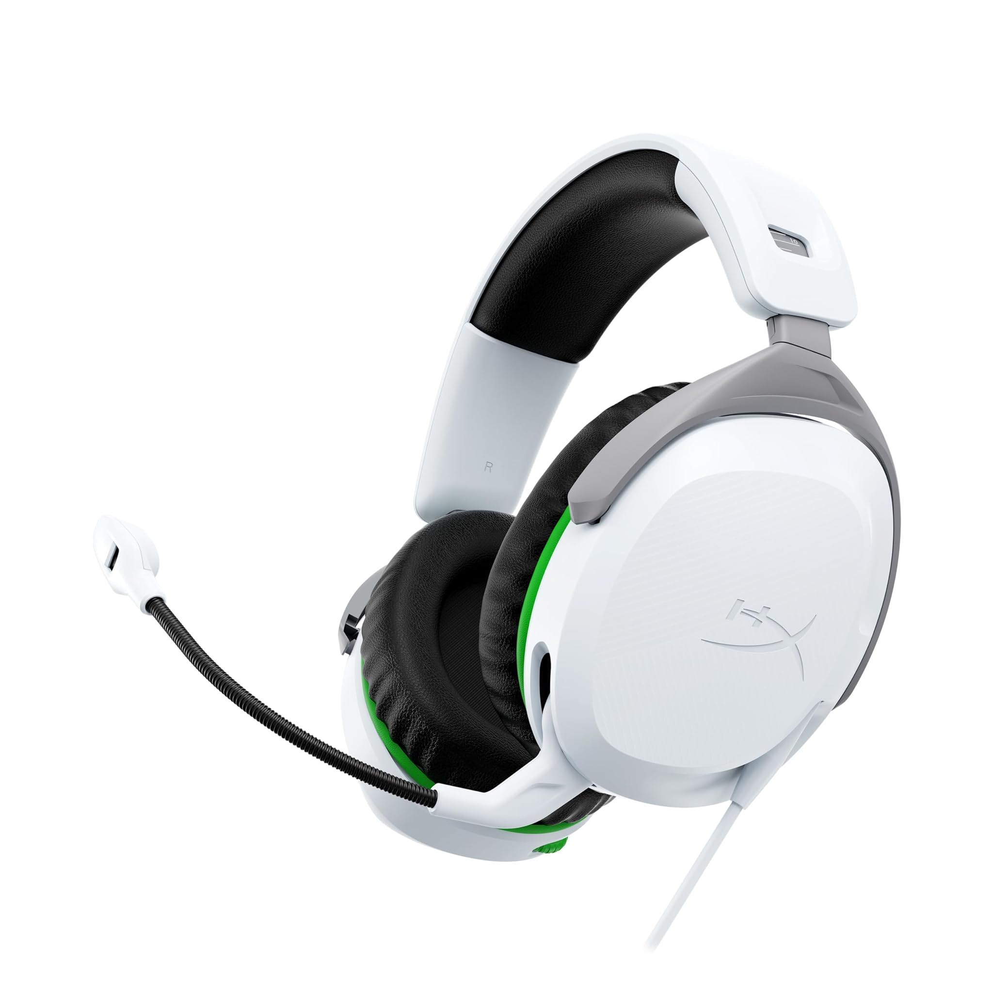 Hyperx CloudX Stinger II - Cuffie Gaming Cablate, Bianco/Verde
