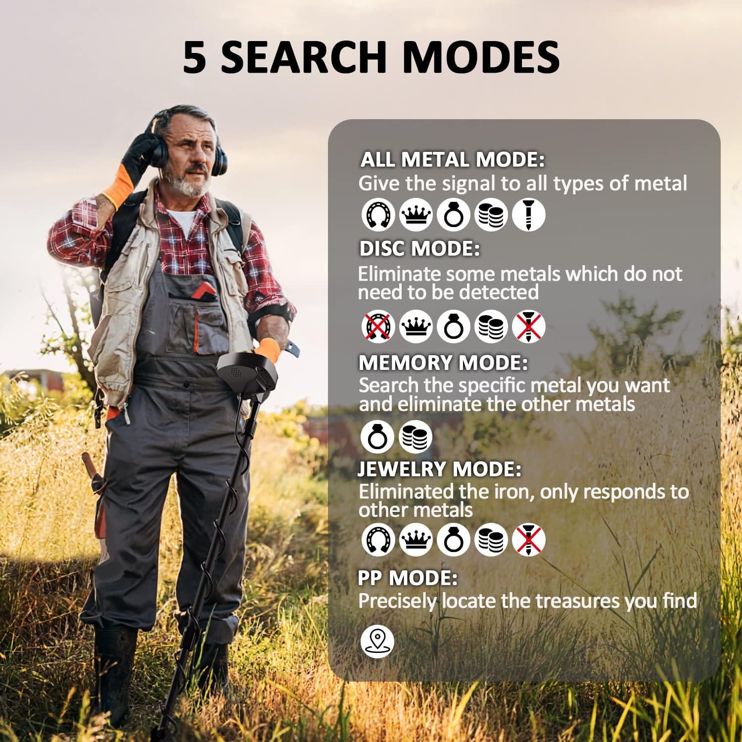 Dr.ötek - Metal Detector Professionale IP68, Verde - immagine 5