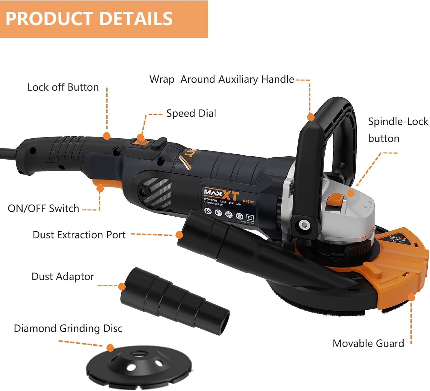 Maxxt Levigatrice per Cemento 1500W - immagine 4