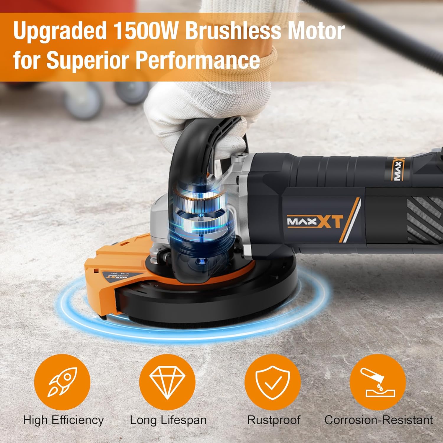 Maxxt Levigatrice per Cemento 1500W - immagine 5