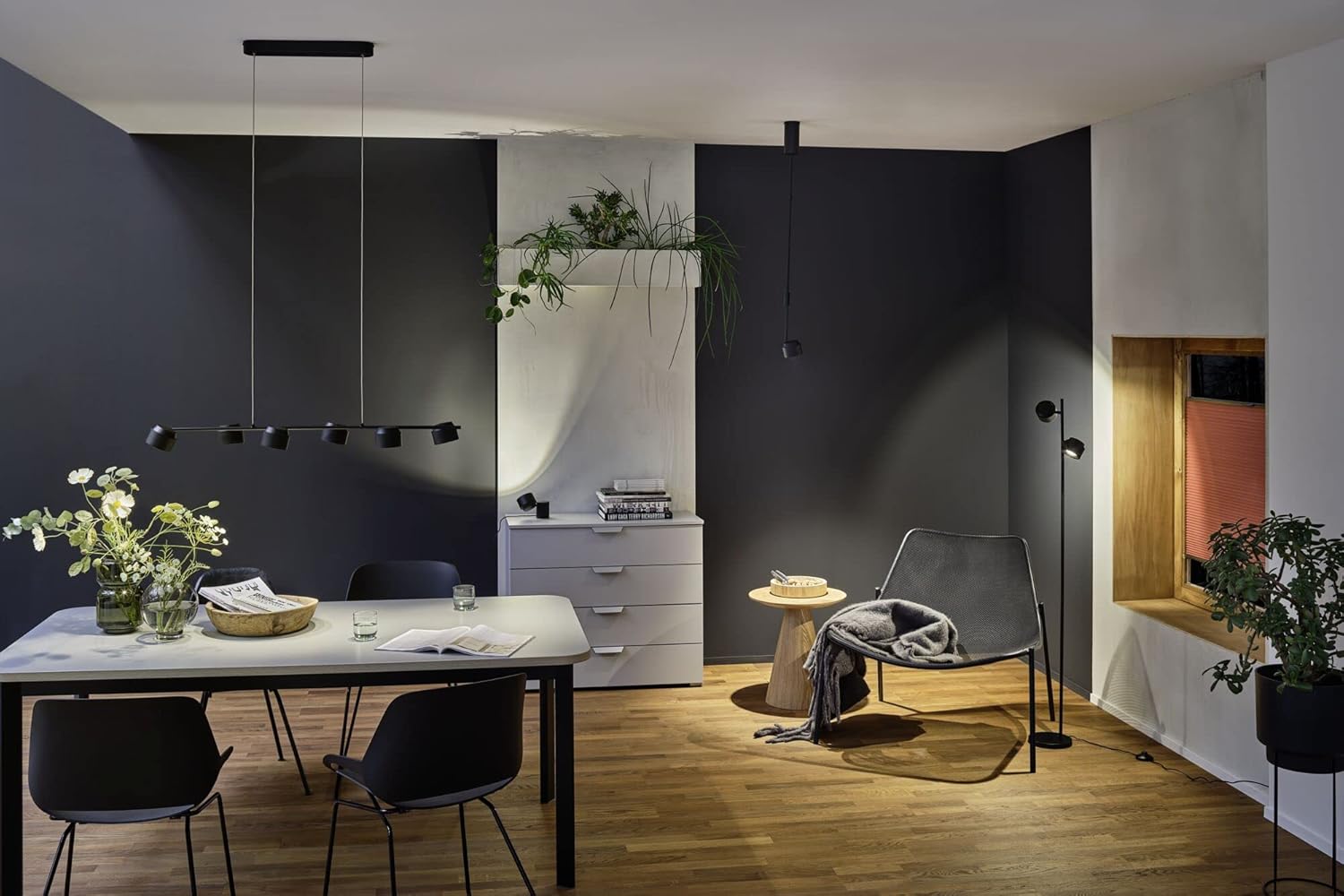 Paulmann 79775 Piantana LED Puric Pane 2x300lm, Nera - immagine 5