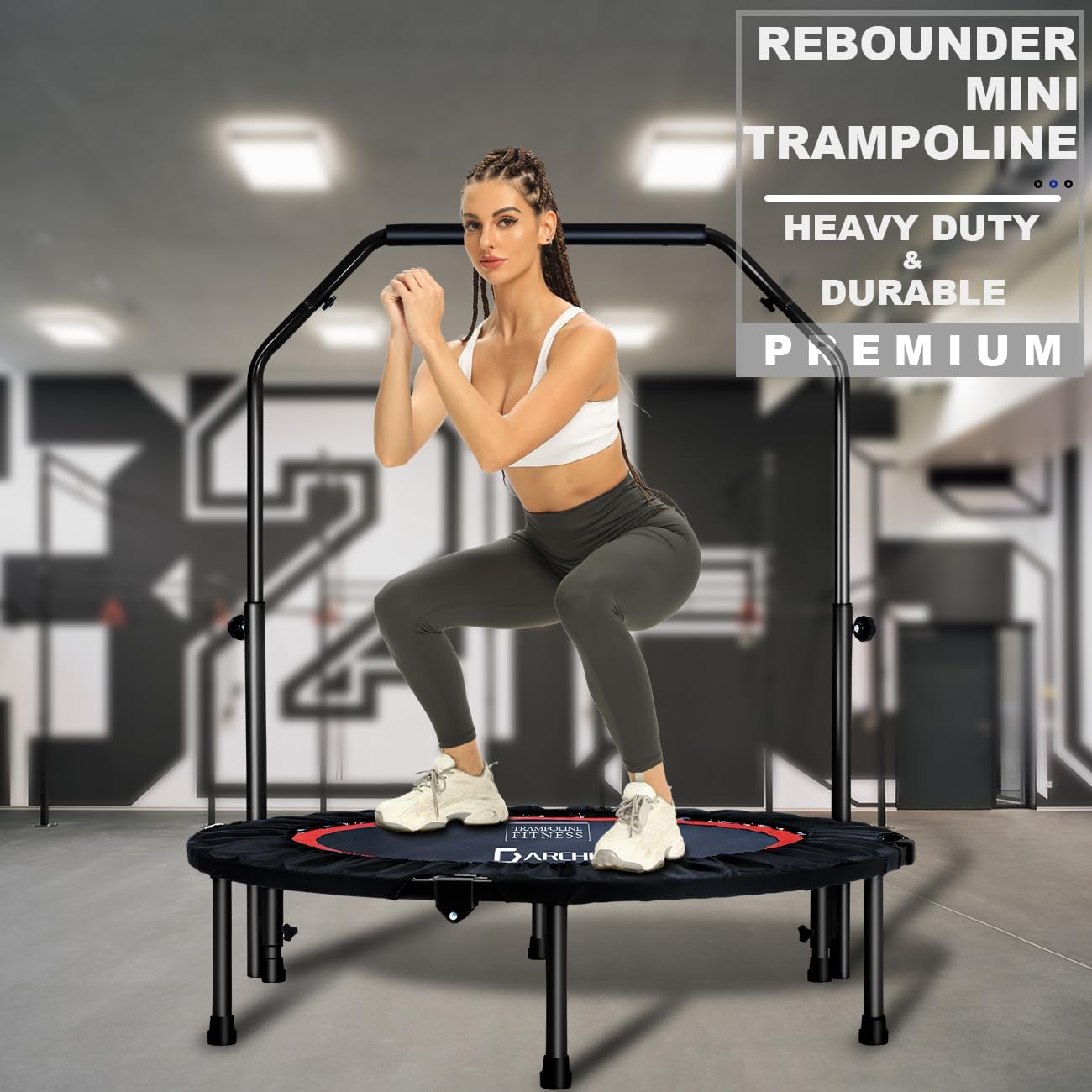Darchen Mini Trampolino Rebounder 200kg per Adulti - immagine 4