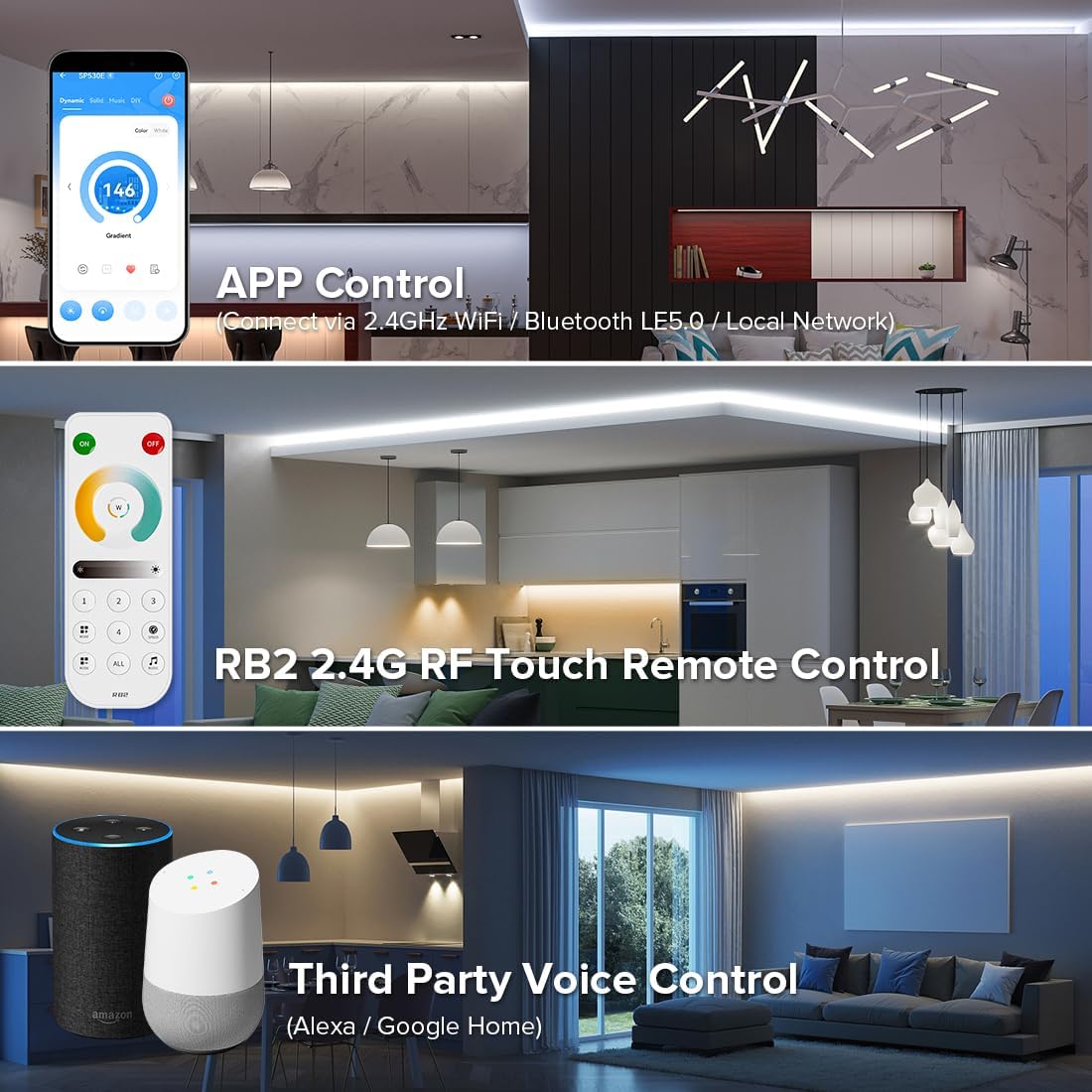 Btf-lighting Kit Controllo LED 4 Zone 2.4GHz RF - immagine 2