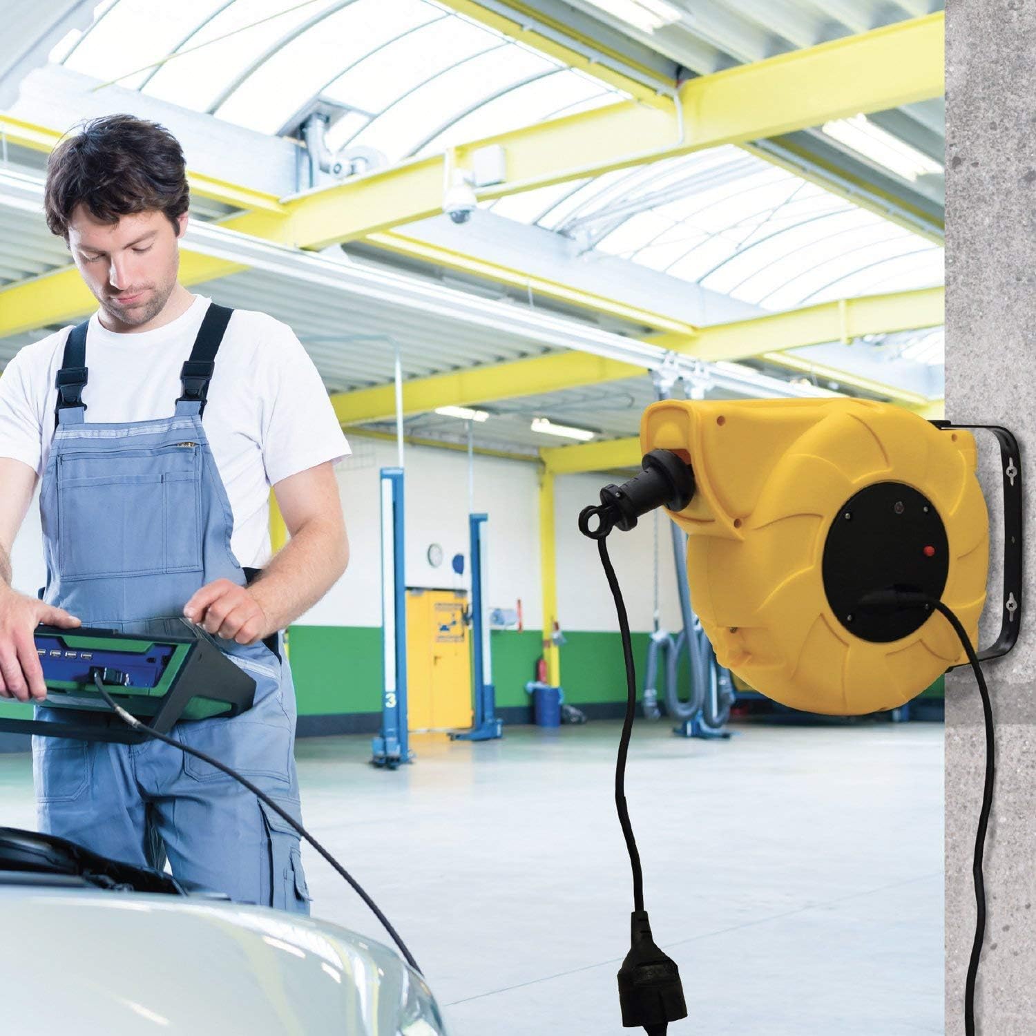 Electraline Avvolgicavo Automatico a Parete 15m - immagine 2