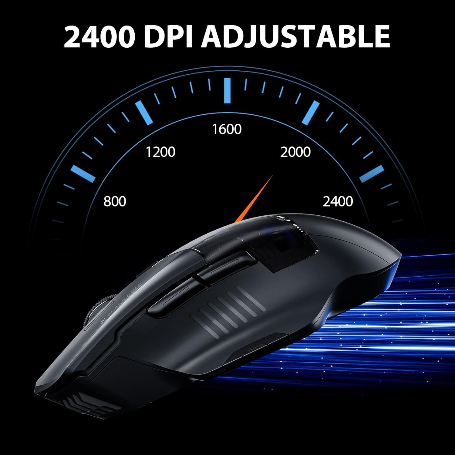 Inphic A9 Explorer - Mouse Bluetooth 5.0/2.4G Ricaricabile - immagine 3