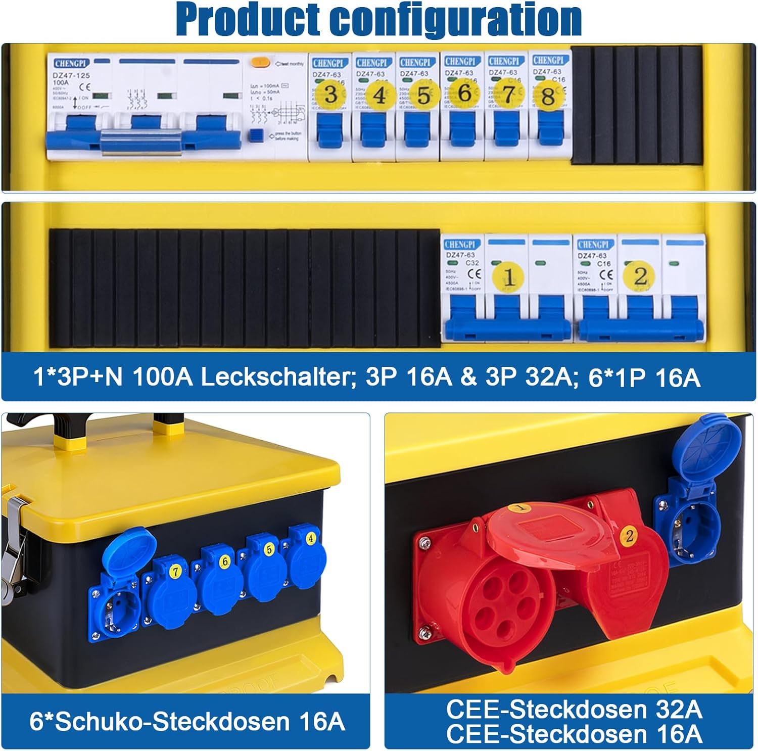 Distributore di Corrente da Cantiere 30 Moduli IP54 - immagine 4